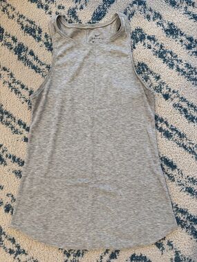 NIKE Gray Dri-FIT Racerback Tank Top